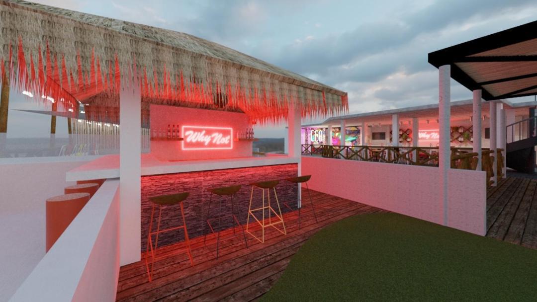 Why Not Rooftop Party Hostel Плая дел Кармен Екстериор снимка